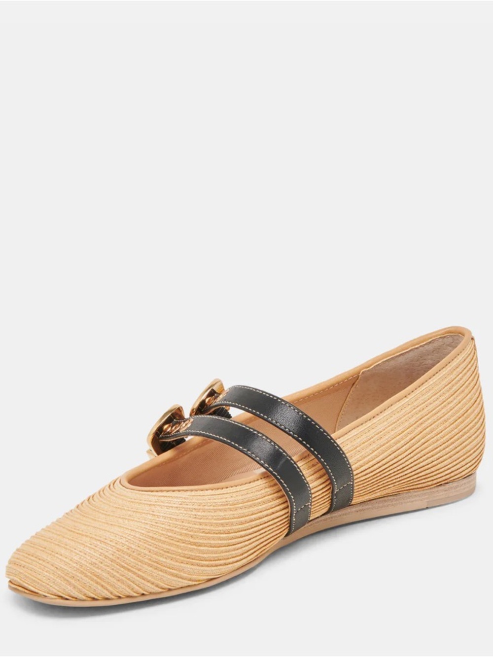 Dolce Vita Flats Baylee Ballet Flats Natural Raffia Sz 9.5 - Picture 6 of 14